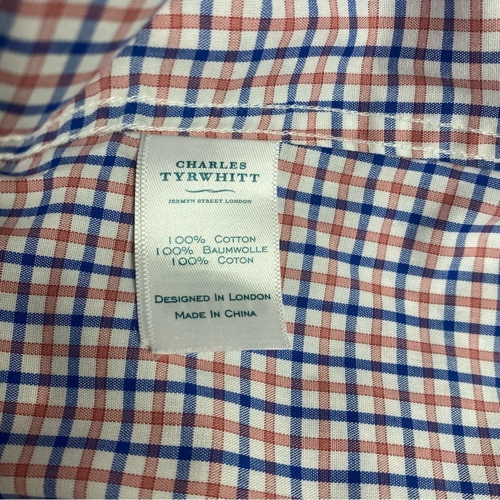Charles Tyrwhitt Mens Extra Slim Fit Non Iron Weekend Cotton Dress Shirt, Medium - Picture 4 of 15